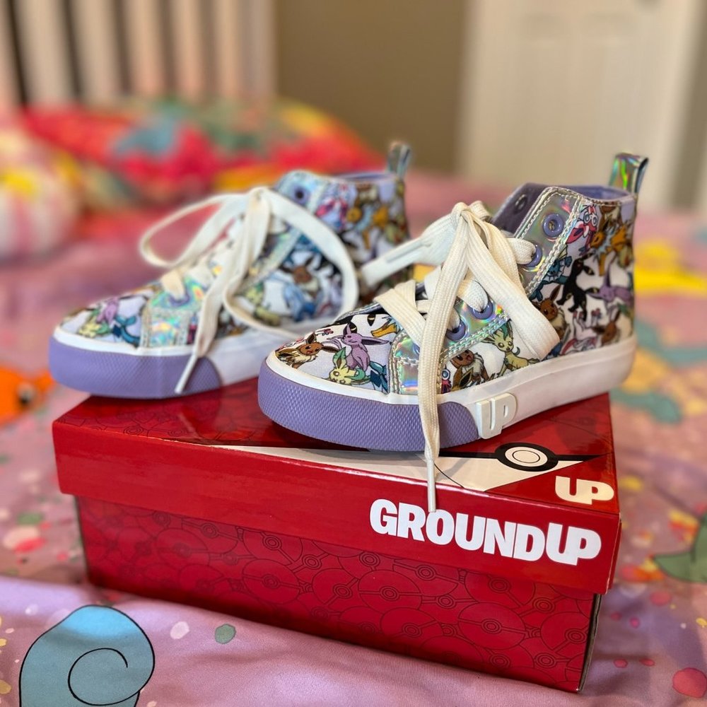 Ground Up Pokémon Eevee Hi Sneaker - Little Kid - Lavender / Multicolor